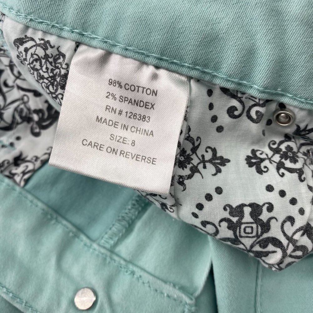Ethyl Jeans Classic Style in Teal with Bling - Picture 8 of 9
